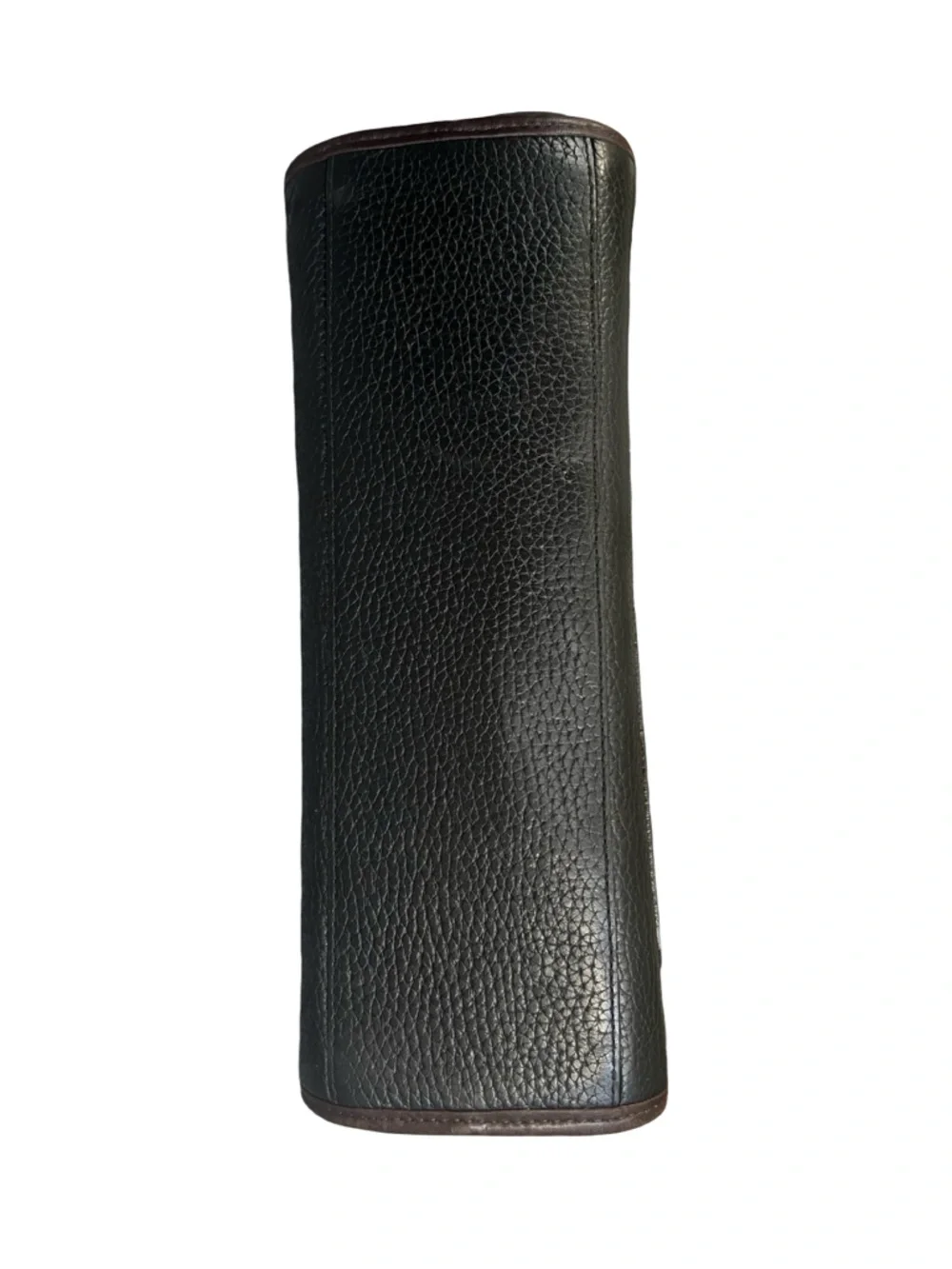 Brighton Collection Buckle Shoulder Bag Black and Tan with Croc Embossed Accents - Picture 10 of 15
